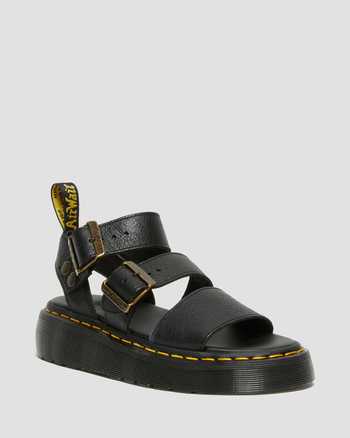 Gryphon Pisa Leather Platform Sandals