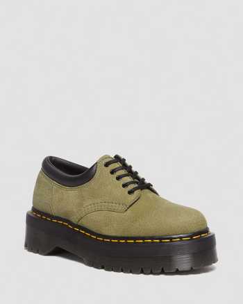 8053 Tumbled Nubuck Leather Platform Casual Shoes