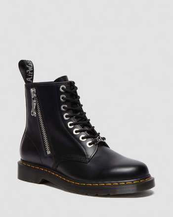 1460 Zip Smooth Leather Lace Up Boots