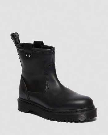 Anistone Lo Leather Biker Boots